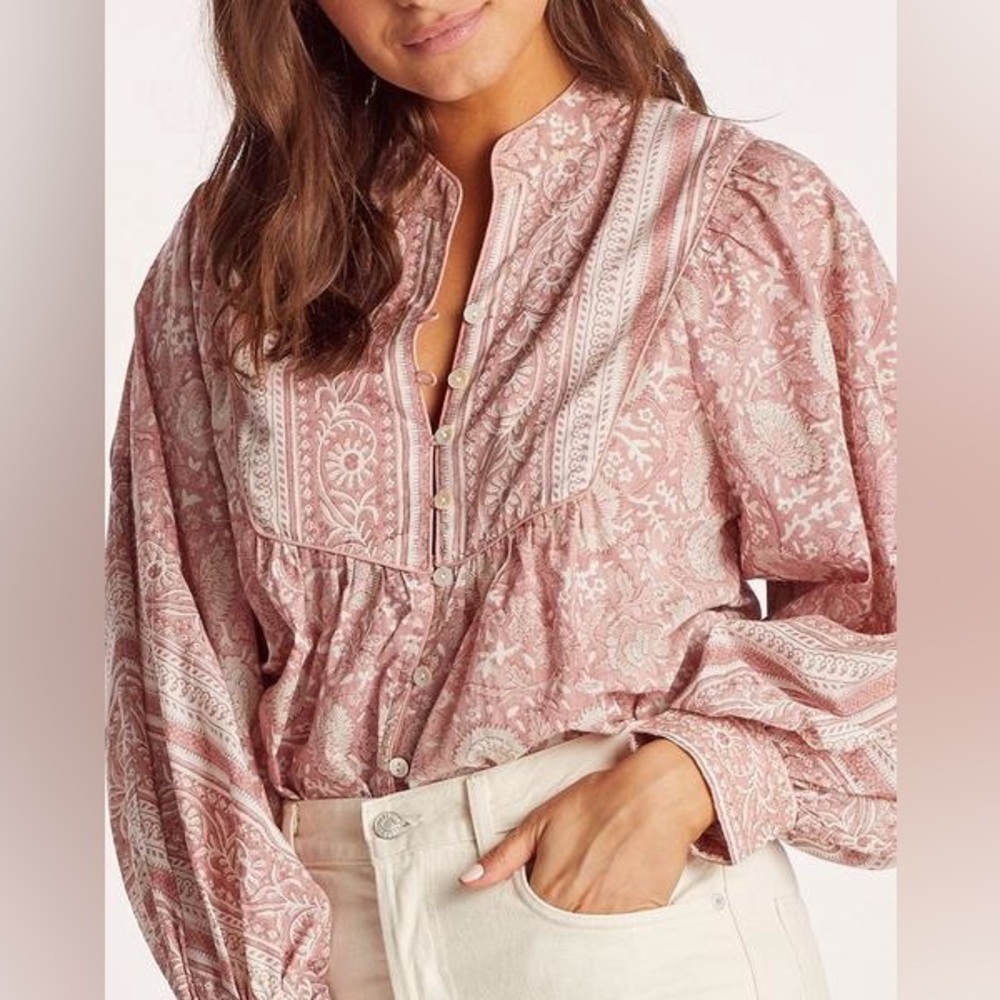Anthropologie Cleobella Vintage Rose Blouse